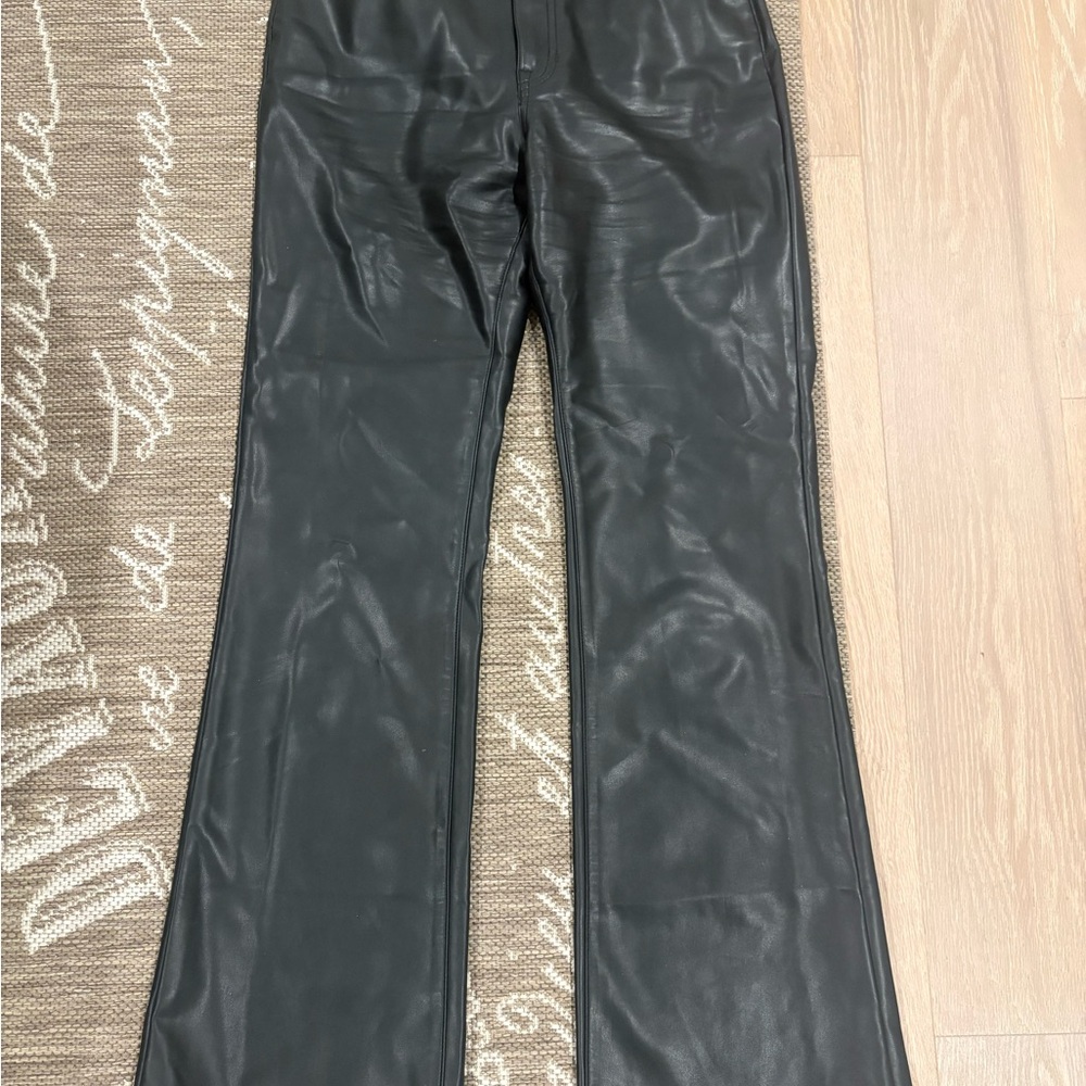 J. Crew Black Faux Leather Pants